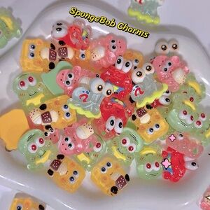 Cartoon SpongeBob Resin Charms for DIY Crafts • Jewelry making